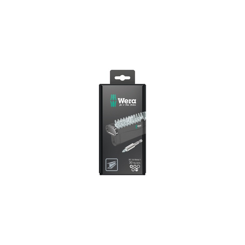 Bit-Check 30 Metal 1 SB, 30 pièces- WERA - 05057440001