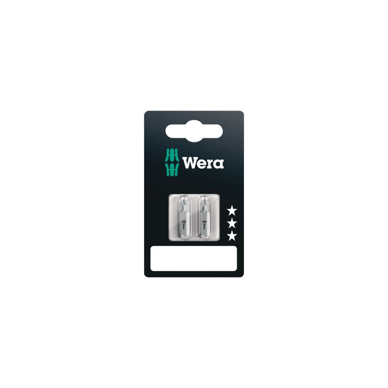 Embouts TORX® SB, TX 20 x 25 mm, 2 pièce- WERA - 05073314001