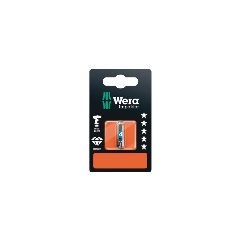 Embouts Hex-Plus IMP DC SB Impaktor, 4 x- WERA - 05073904001
