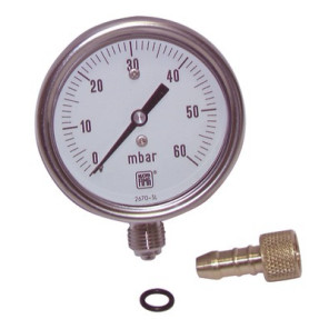 Manómetro 0 a 60 mbar con tetina- DIFF - 100250