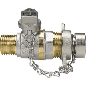 Válvula MM con palanca + tapa 1/2"- EFFEBI - 2157N404