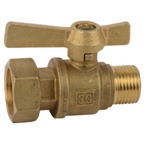 Válvula de corte antes / después del contador MH recta 3/4"- DIFF - 110158