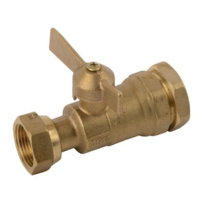 Válvula de corte antes / después del contador para tubo pe 3/4"- DIFF - 110165