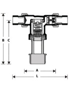 Desconector 1/2" scudo ca no controlable 573- RESIDEO - CA295-1/2A