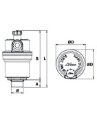 Purgador aire Miniluft caudal 47l/mn 3/8"- RBM - 28280300