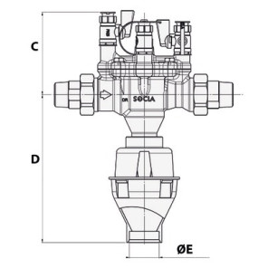 Desconector BA2860 DN32- SOCLA - 149B3883