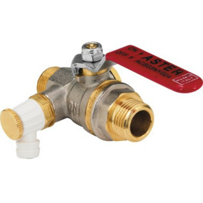 Válvula BS con purga y mango plano MM1" ASTER- EFFEBI - 2373R406