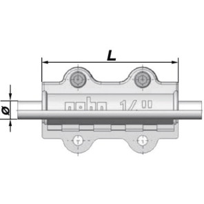 Abrazadera de reparación para acero largo DSL 48.3 (1"1/2)- GEBO - 01.252.28.05