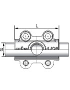 Abrazadera de reparación de derivación ANB F 26.9 (H1/2")- GEBO - 01.261.28.0201
