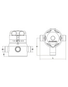 Mezclador termostático colectivo de cierre SE M1"1/4- DIFF - 111322