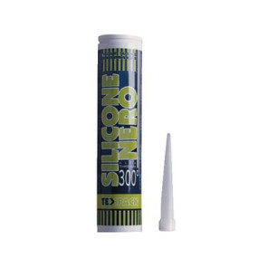 Silicona negra termorresistente 280 ml- DIFF - 150442