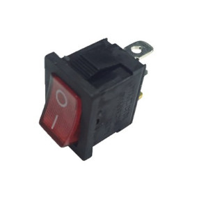 Interruptor luminoso rojo 0/1 6A 3XFASTON- DIFF - 150643