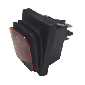 Interruptor luminoso rojo estanco 0/1 16A- DIFF - 150647