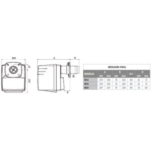Quemador NC9 H101A 45 a 95kW- CUENOD - 3832028