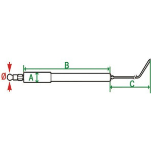 Electrodo ionización- DIFF pour De Dietrich Chappée - S58528401