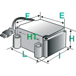 Transformador de encendido W-ZG 01- DIFF pour Weishaupt - 603096
