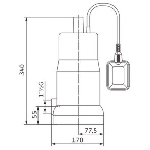 Bomba sumergible INITIAL DRAIN 10-7- WILO - 4168021