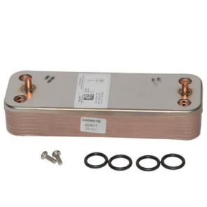 Intercambiador sanitario 14 placas- DIFF pour De Dietrich Chappée - 7672687