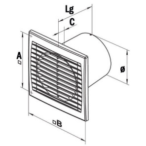 Aireador de pared/techo STYLECO 100K- NATHER - 549009