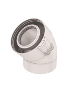 Codo 45° condensación fuel/gas- UBBINK - 229200  - (X2)
