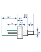 Sonda de regulación- DIFF pour Chaffoteaux - 998458-01