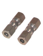 Racor de compresión recto tubo 6mm x tubo 6mm- DIFF - 602866  - (X2)