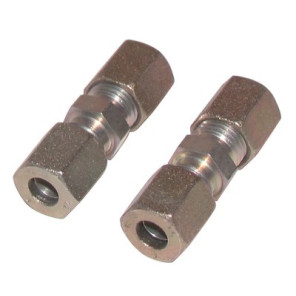 Conexión de aro recto tubo 10 mm x tubo 10 mm- DIFF - 602868  - (X2)
