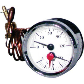 Manotermómetro 0 a 120°C - 0 a 6 bar- DIFF - 606017