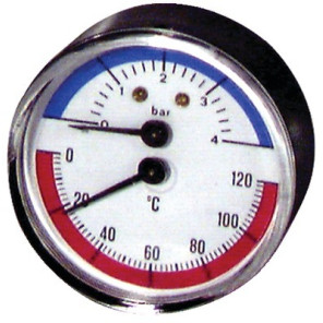 Manotermómetro 0 a 120°C - 0 a 4 bar- DIFF - 606030