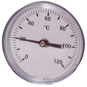 Termómetro redondo a inmersión axial 0-120°C Ø80mm- DIFF - 606071