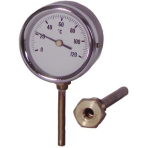 Termómetro a inmersión radial 0 a 120°C Ø80mm- DIFF - 606079