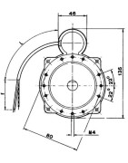 Brida de adaptación para motor NEMA 2/N2/F4- DIFF pour De Dietrich Chappée - S50036914