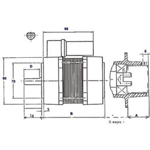 Motor AACO 60.2.75.32M- DIFF - 702105