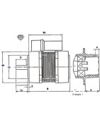 Motor AACO 60.2.75.32M- DIFF - 702105