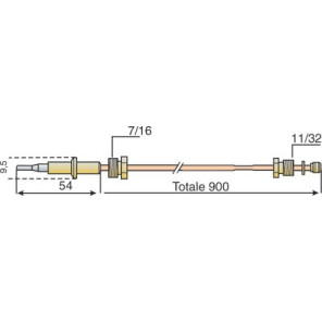Termopar específico- HONEYWELL HOME - Q309A 2747B