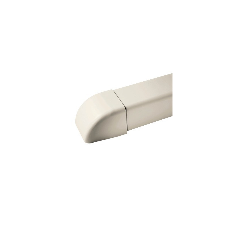 Embout 110x75 blanc pur 9010- DIFF - 806368  - (X6)