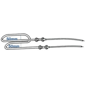 Resistencia blindada fileteada M10 ECB2 900w- DIFF - 807350