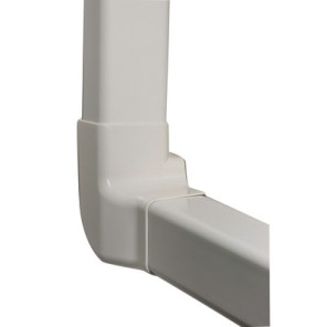 Angle vertical droit 80x60 blanc pur 9010- DIFF - 807716  - (X4)