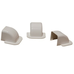 Passage de mur courbe 80x60 blanc pur 9010- DIFF - 807734  - (X6)