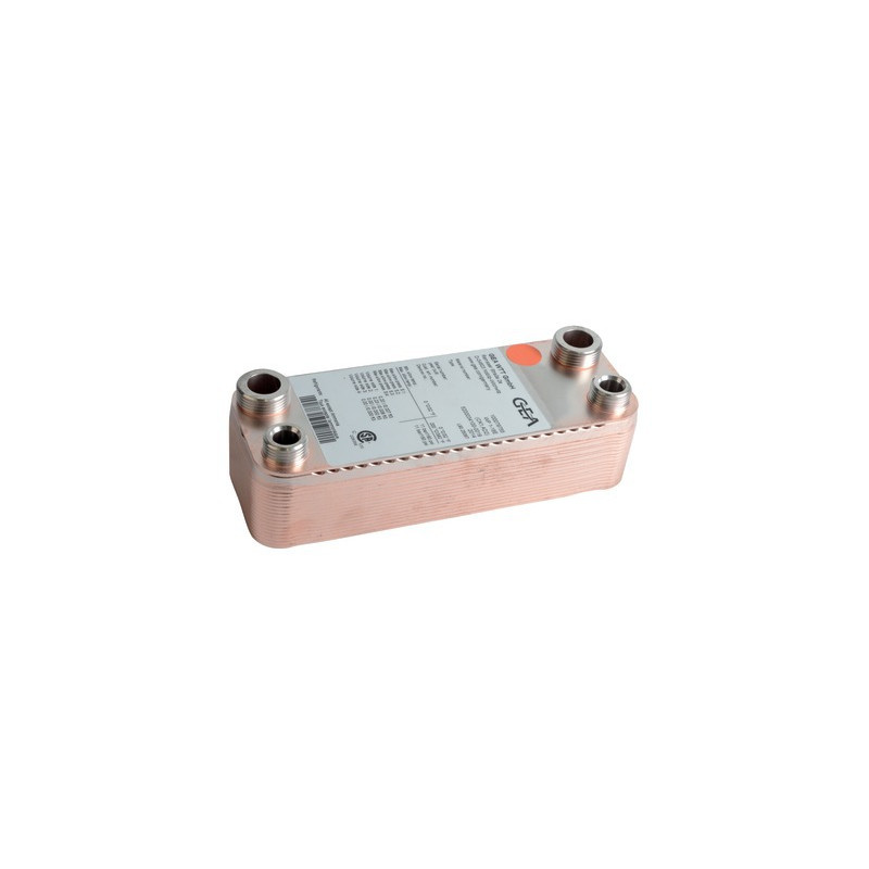 Intercambiador con placa 28 kw con pasador m4- GEMINOX - 87168340540