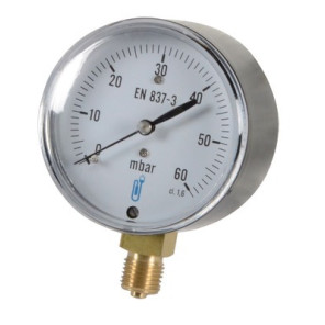 Manómetro redondo 0 a 60 mbar Ø63mm- DIFF - 901470