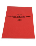 Carnet attestation fioul- ISOCLEAR - 904377