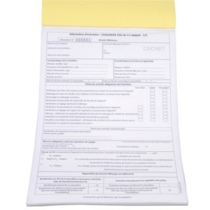 Carnet d'attestation gaz- ISOCLEAR - 904378