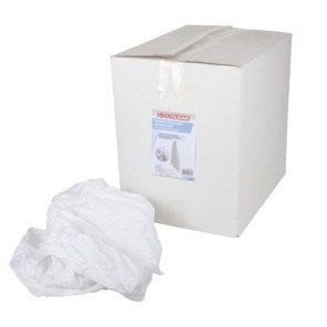 Cartón de trapo de algodón blanco 10kg- ISOCLEAR - 904716