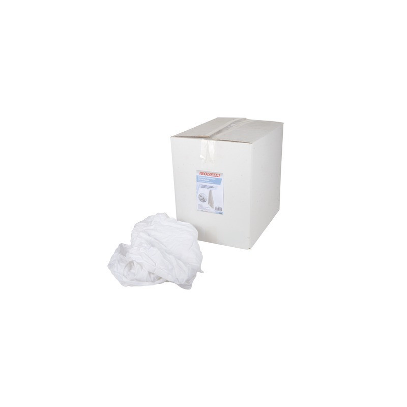 Cartón de trapo de algodón blanco 10kg- ISOCLEAR - 904716