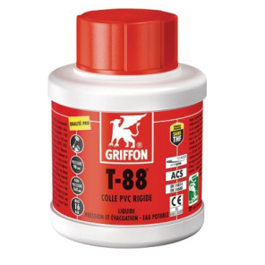 T-88 cola líquida especial de PVC para agua potable 250ml- GRIFFON - 6302439