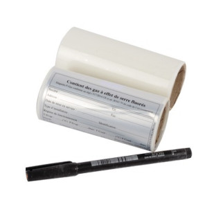 25 etiquetas identificatión aluminio- GALAXAIR - ETIC/25 ALU F GAS+PROTEC