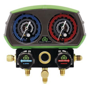 Manifold 2V alu + flexibles R32 R134A R410A R407C- SUPER STARS - ST-B268