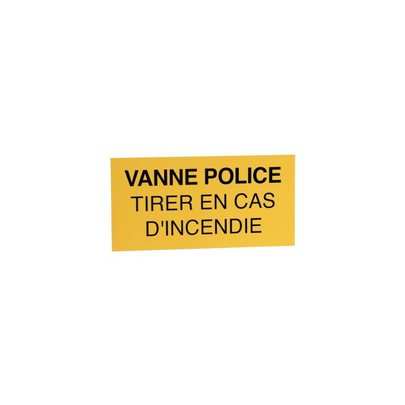 Válvula - Tirar en caso de incendio- DIFF - 907037