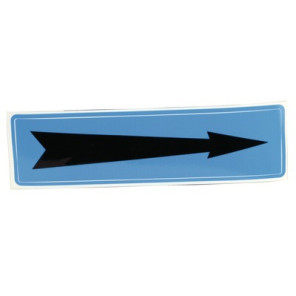 Etiqueta flexible adhesiva azul flecha negra- DIFF - 907089  - (X10)